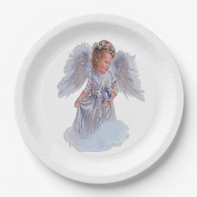 Assiettes En Carton T-shirts Angels (Devant)