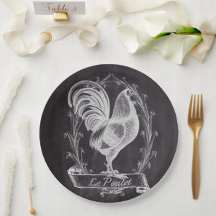 Assiettes En Carton tableau chic rustique