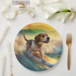 Assiettes En Carton Tableau de surf de plage beagle<br><div class="desc">Plongez dans le monde ludique de l'aventure canine avec cette peinture captivante. Un chien en ébullition se rend aux vagues, chevauchant habilement le surf sur une plage baisée par le soleil. L'oeuvre d'art vibrante capte magnifiquement l'essence de l'excitation au bord de la plage tandis que le chien court sans crainte...</div>