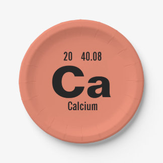 Assiettes En Carton Tableau périodique du Modèle des éléments