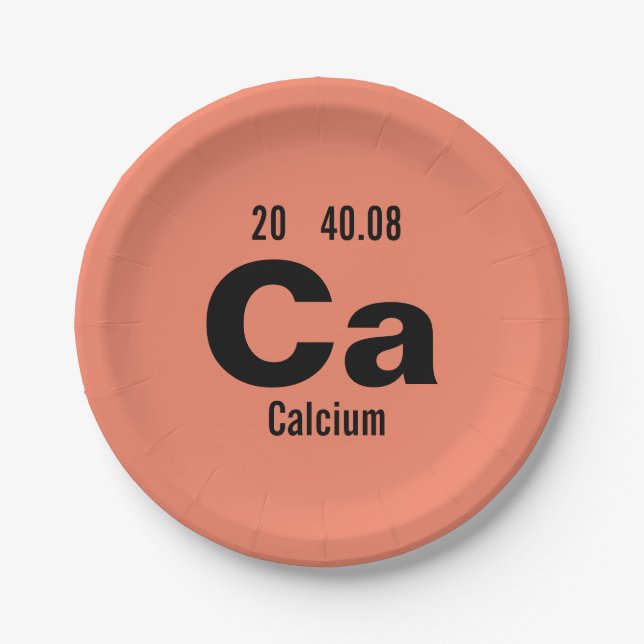 Assiettes En Carton Tableau périodique du Modèle des éléments (Devant)