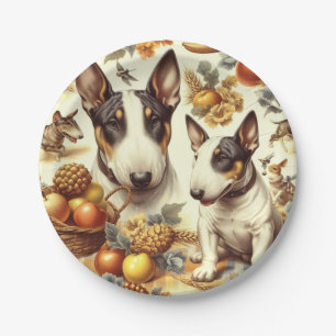Assiettes En Carton Tableau vintage Bull Terrier