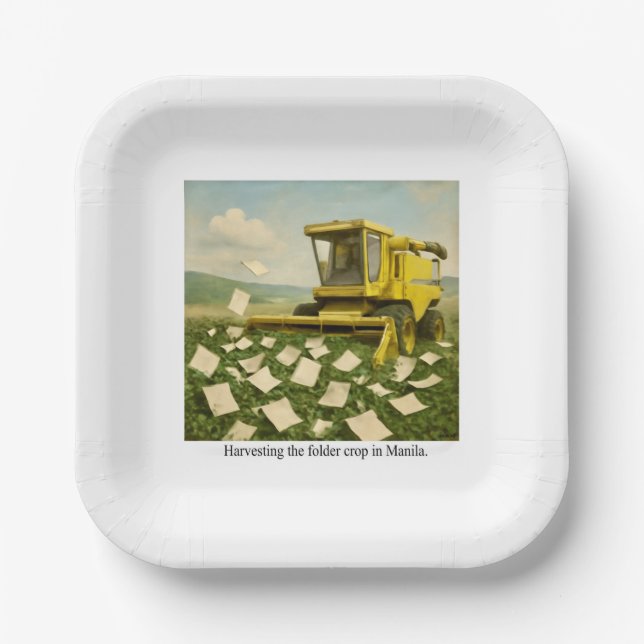 Assiettes En Carton Tablier (Recto)