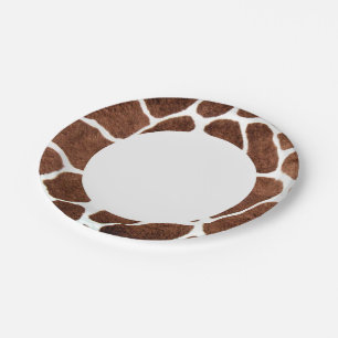 Assiettes En Carton Taches de girafe