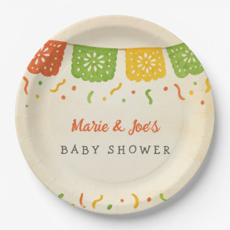 Assiettes En Carton Taco Bout A Baby Fiesta Plaques en papier Baby sho