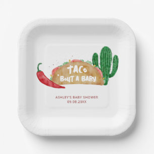 Assiettes En Carton Taco 'Bout a Baby shower Fiesta Personnalisé
