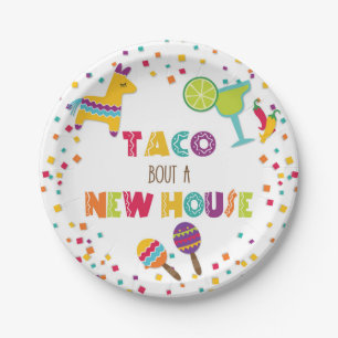 Assiettes En Carton Taco Bout, une nouvelle plaque de maison blanche
