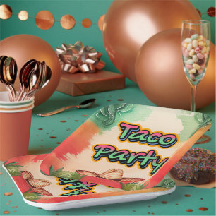Assiettes En Carton Taco Time