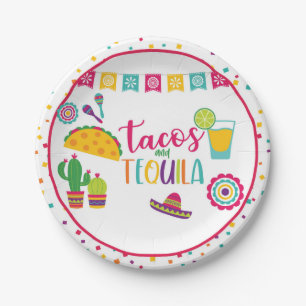 Assiettes En Carton Tacos et plaque Tequila - WH