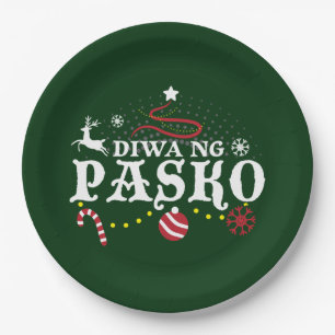 Assiettes En Carton Tagalog de Noël aux Philippines - Diwa ng Pasko