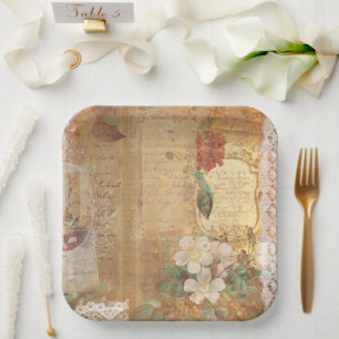 Assiettes En Carton Taille : Plaques de papier de 9 po