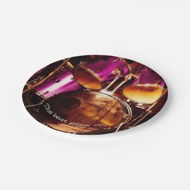 Assiettes En Carton Tambours, confiture extérieure (Angle)