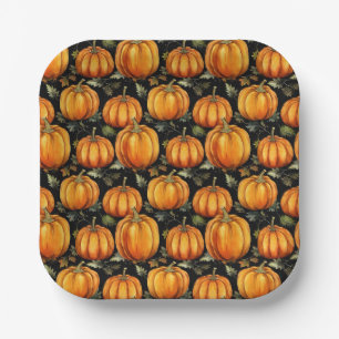 Assiettes En Carton Tangle Twilight - Récupération de la récolte hanté