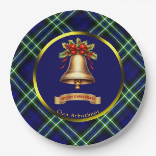 Assiettes En Carton Tartan Arbuthnot Noël Personnalisé