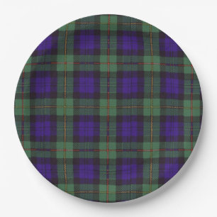 Assiettes En Carton Tartan d'écossais de plaid de clan de Macewen