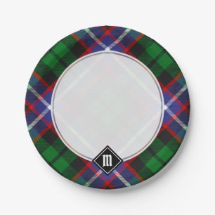 Assiettes En Carton Tartan du clan Russell