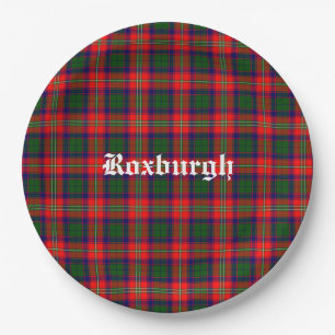 Assiettes En Carton Tartan personnalisé du district de Roxburgh en Éco
