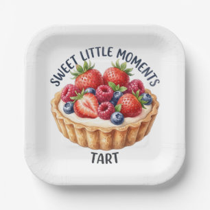 Assiettes En Carton Tarte aux fruits de baie Moments sucrés