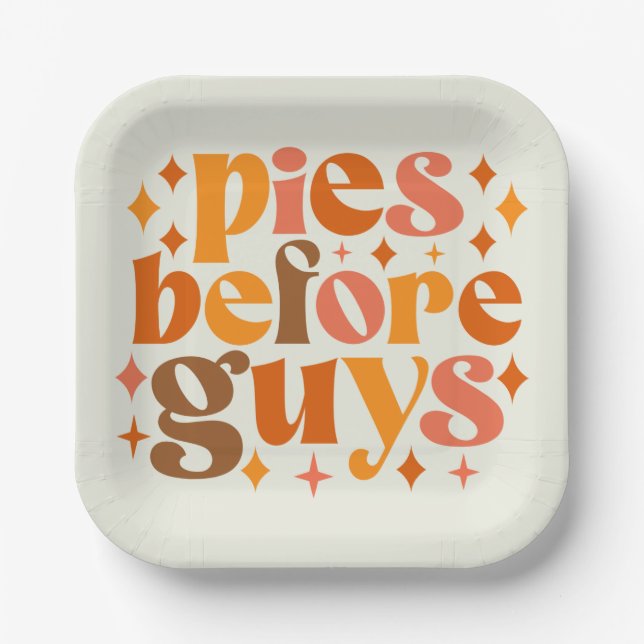 Assiettes En Carton Tartines avant les gars (Recto)