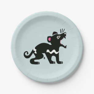 Assiettes En Carton Tasmanie DEVIl - Australie - Parti Aqua