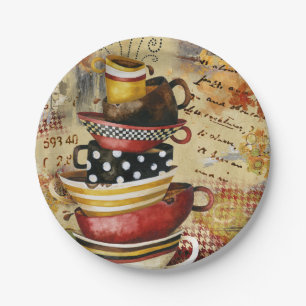 Assiettes En Carton Tasses de café Plaques de papier divin