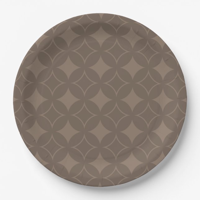 Assiettes En Carton Taupe shippo (Devant)