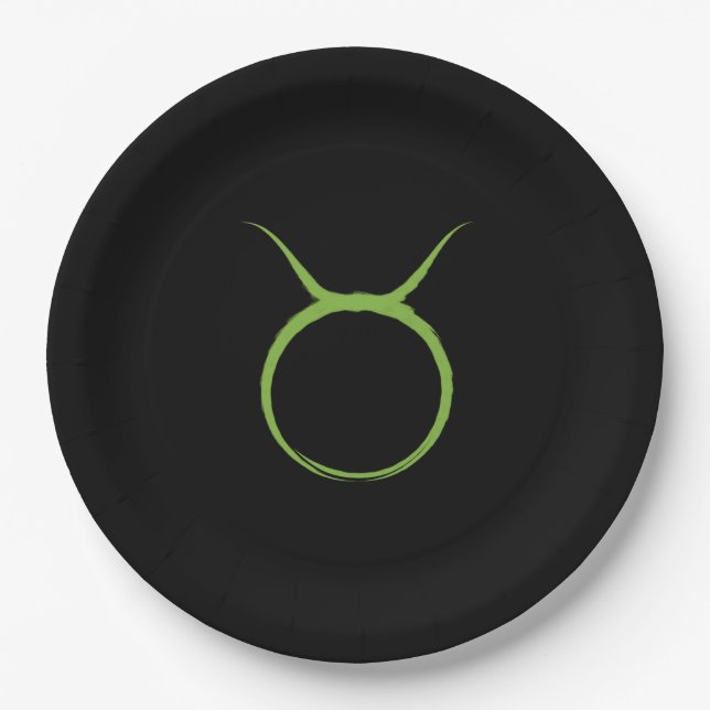 Assiettes En Carton TAURAU Taureau Avril Mai Astrologie Zodiaque Anniv (Devant)