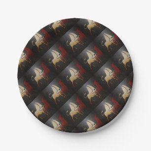 Assiettes En Carton Taurean Bulls Animal Art Abstrait
