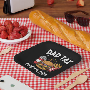 Assiettes En Carton Taxe Papa S'assurer que ce n'est pas du poison Fêt
