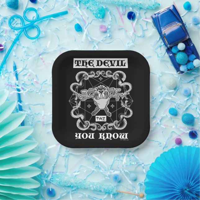 Assiettes En Carton TAZ™ Le Diable que vous connaissez (Fête)