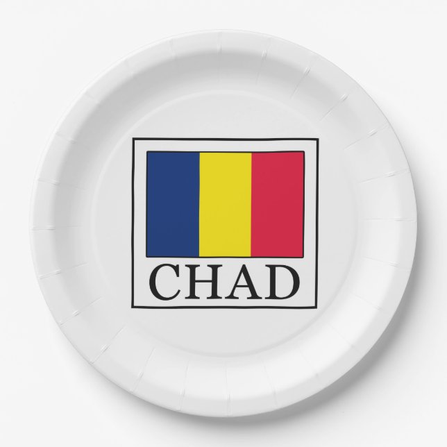 Assiettes En Carton Tchad (Devant)