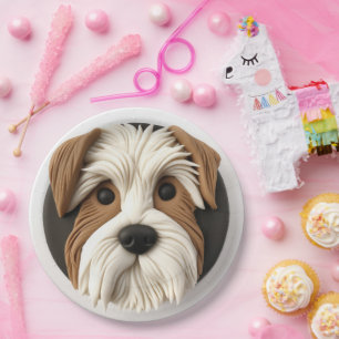 Assiettes En Carton Tchiou Tchiou Terrier 3D Inspiré