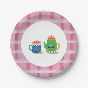 Assiettes En Carton Tea Party Anniversaire Papier Plaque