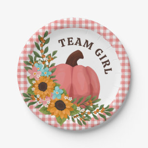 Assiettes En Carton Team Girl Sunflowers Little Citrouille Genre Revei