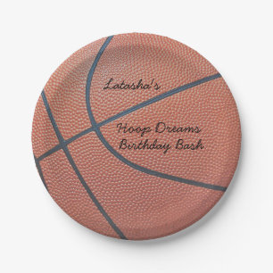 Assiettes En Carton Team Spirit_Basketball texture look_Hoops Dreams