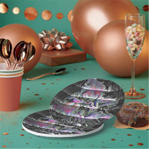 Assiettes En Carton Techno Bouquet