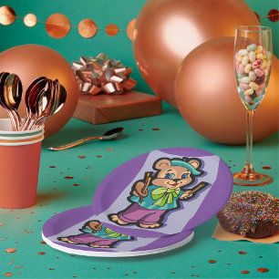 Assiettes En Carton Teddy Bear Artiste