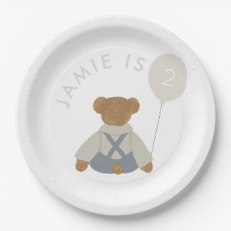 Assiettes En Carton Teddy Bear Pique-nique Baby Anniversaire