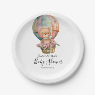 Assiettes En Carton Teddy Floral Boy air chaud Balloon Plaques en papi