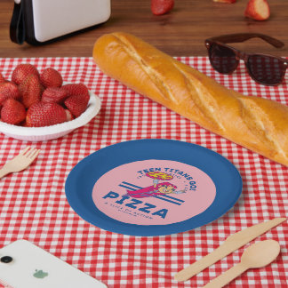 Assiettes En Carton Teen Titans Go ! Starfire "Truth Justice Pizza"