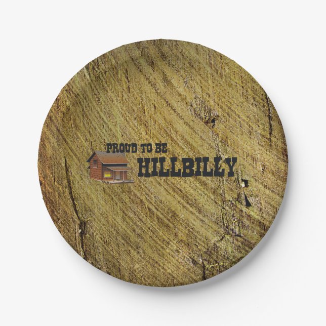 Assiettes En Carton TEL Hillbilly Fier (Devant)