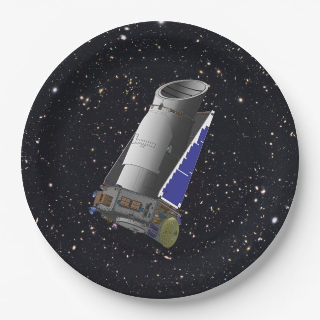 Assiettes En Carton Télescope spatial Kepler (Devant)