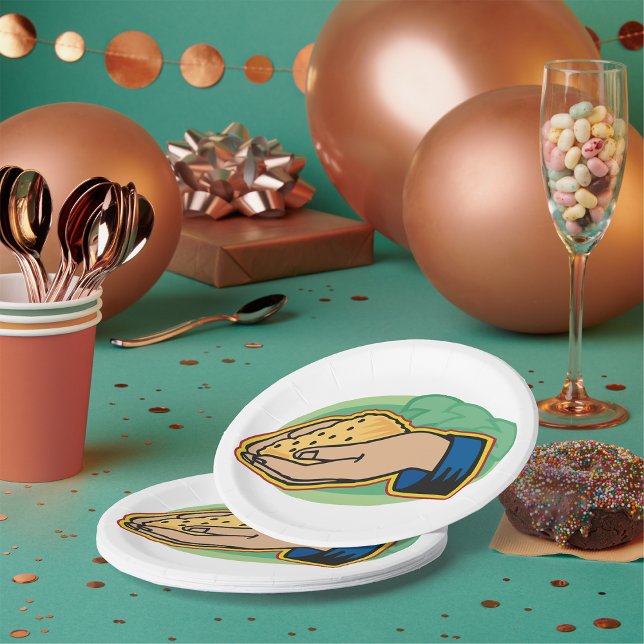 Assiettes En Carton Tenir des plaques de papier de maïs (Créateur téléchargé)