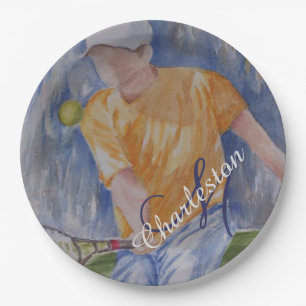 Assiettes En Carton Tennis Anniversaire Fête