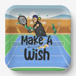 Assiettes En Carton Tennis Anniversaire pour le joueur de tennis faire