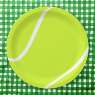 Assiettes En Carton Tennis Ball Papier Plaques