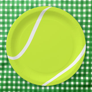 Assiettes En Carton Tennis Ball Papier Plaques