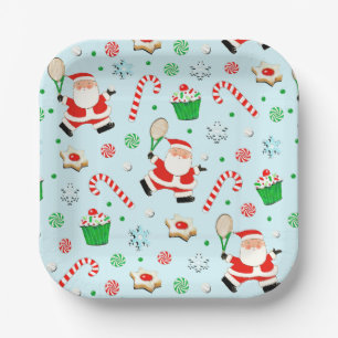 Assiettes En Carton Tennis Christmas Holiday Party