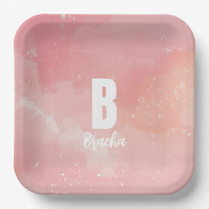 Assiettes En Carton Tenue tie-dye pour anniversaire de bat-mitzvah