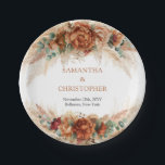 Assiettes En Carton Terracotta orange brûlée et arche feuillage vert<br><div class="desc">Préparez-vous à élever votre réception de mariage avec une touche enchanteresse! Imaginez vos tables ornées de terracotta orange vierge et de plaques en papier d'arche verdoyantes, ajoutant un charme fantaisiste et rustique qui fait écho à un esprit aventureux. Ces assiettes s'harmonisent sans effort avec les teintes de la nature, insufflant...</div>